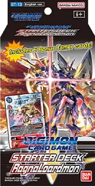 DIGIMON CARD GAME - STARTER DECK RAGNALOARDMON (BONUS TAMER CARDS) ST-13 - EN